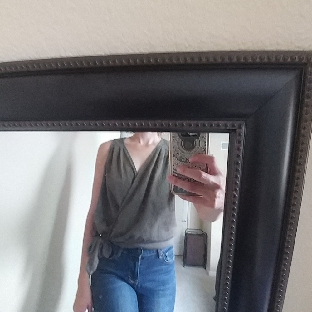 Green wrap shirt